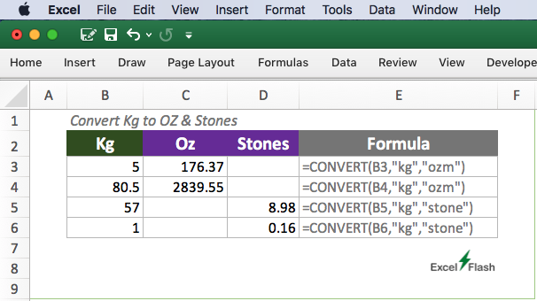 Convert Kg to Oz and Stone