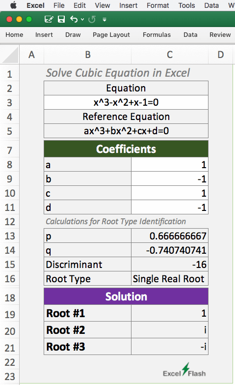 Testing Cubic Root Calculator Works for Another Equation